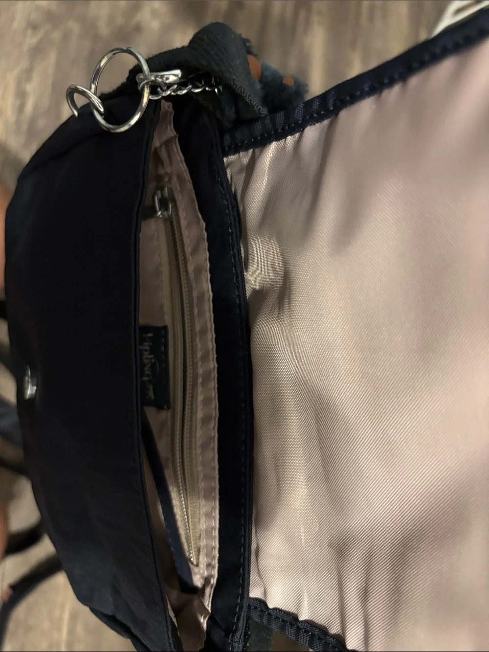 Kipling Navy Blue Compact Crossbody Messenger Bag